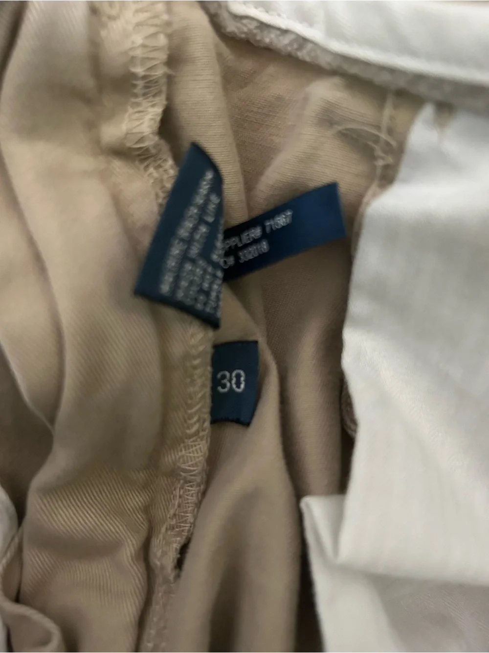 Polo by Ralph Lauren Men’s Light Khaki Flat Front Shorts